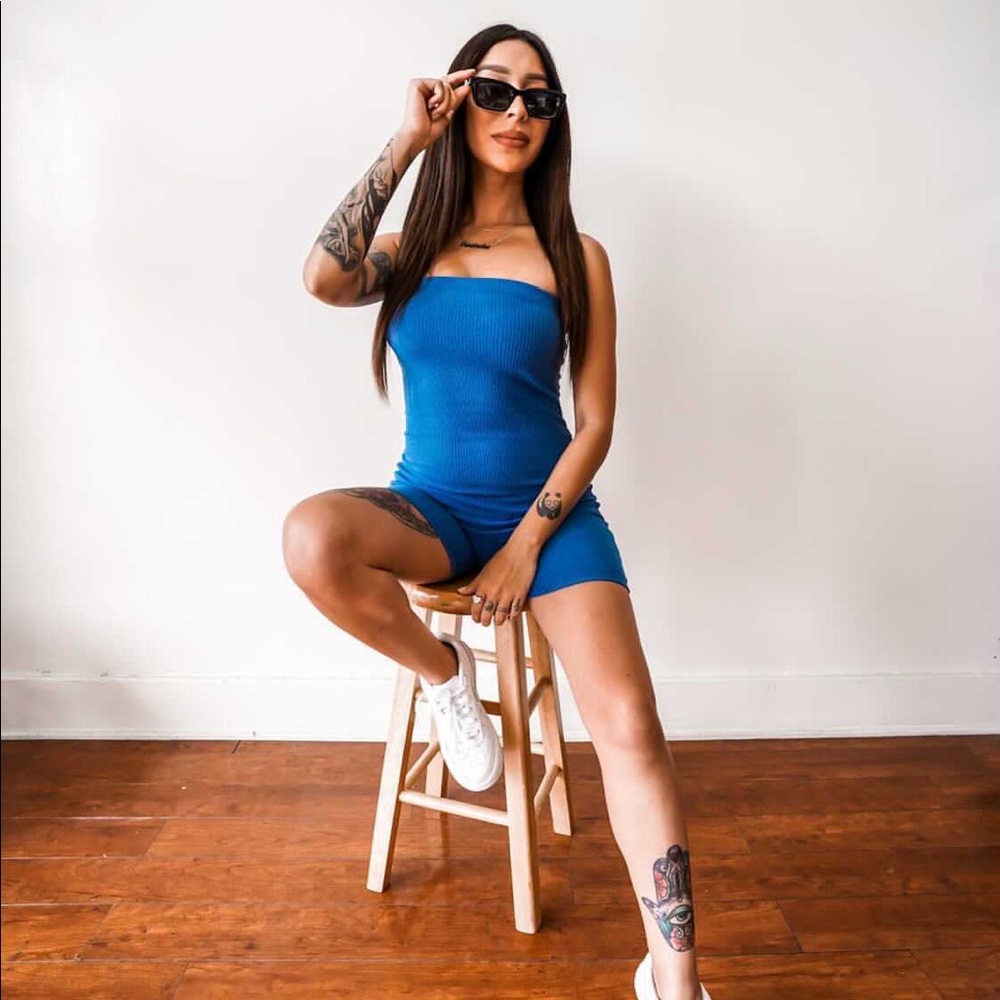 Strapless Bodycon  Romper